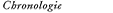 Chronologie